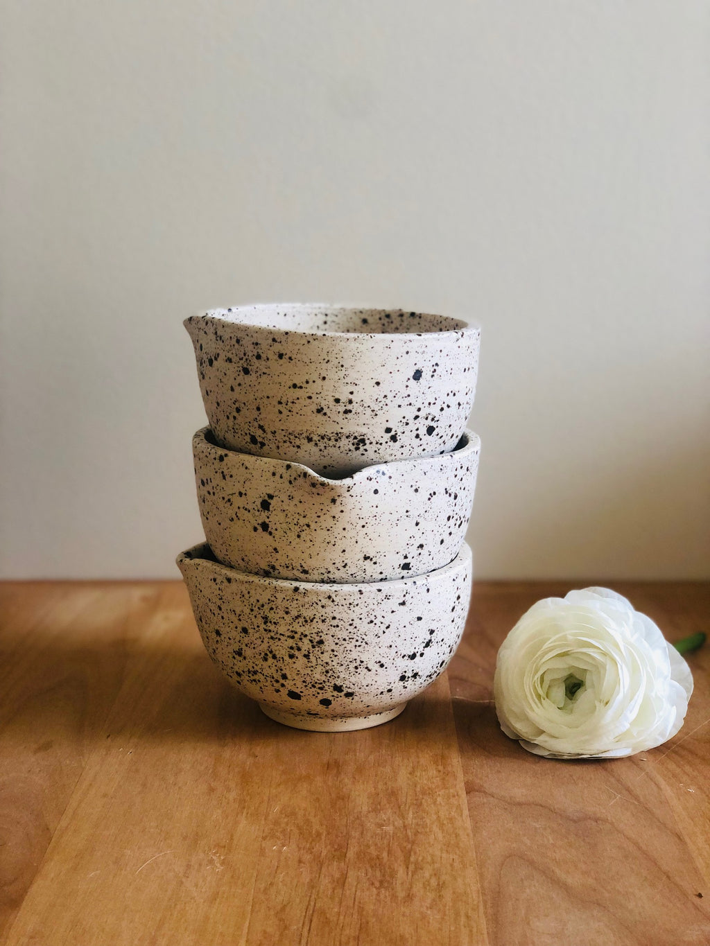Speckled Ceramic Matcha Bowl and Whisk Tea Gift Set