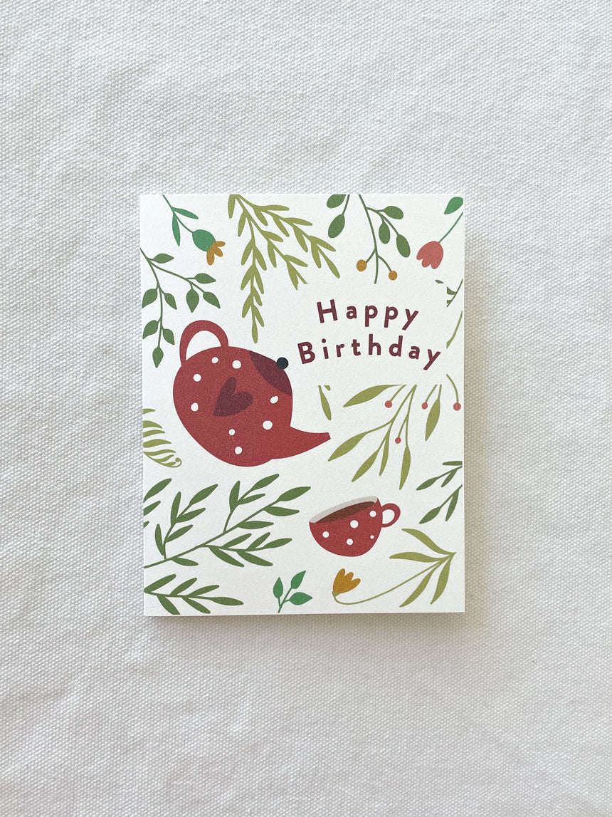 Teatime Card No.3 - Happy Birthday
